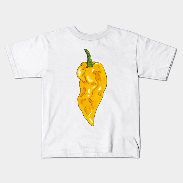 Chilli pepper sticker set habanero jalapeno carolina reaper fatalii Kids T-Shirt by MojoCoffeeTime